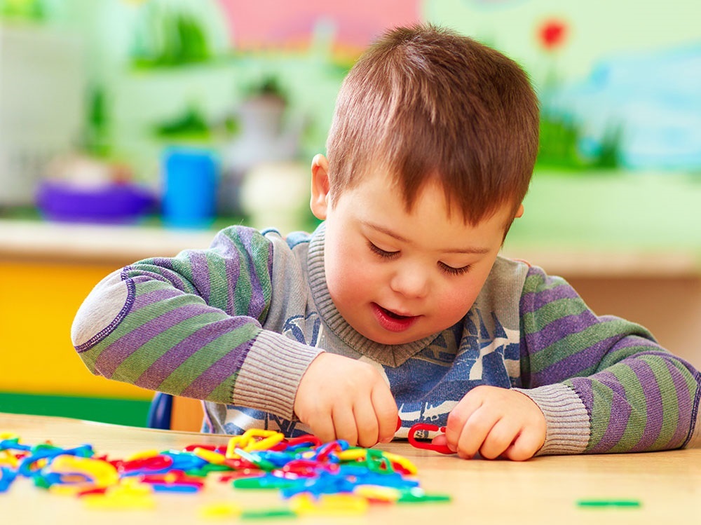 Boy with puzzle