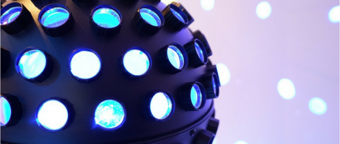 disco ball flashing lights