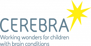 cerebra logo grey and yellow