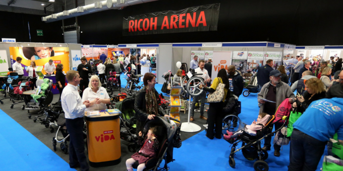 kidz to adultz middle busy aisles with people at Ricoh Arena