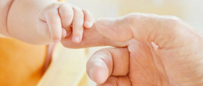 parent and child hands