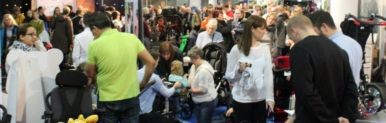 busy aisles with people at kidz exhibition