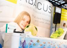 abacus stand at exhibition with Trevor the turtle