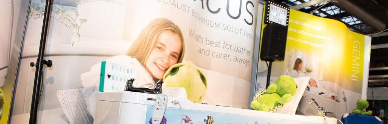 abacus stand at exhibition with Trevor the turtle