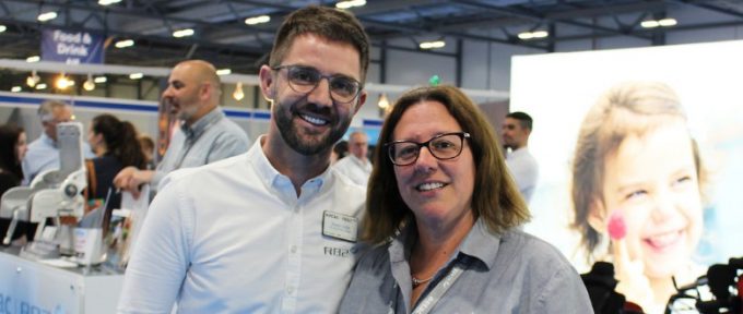 jo and colleague at etac stand