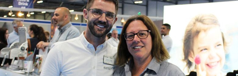 jo and colleague at etac stand