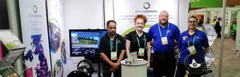 driving mobility reps stood at their stand