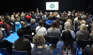 audience seated for seminar
