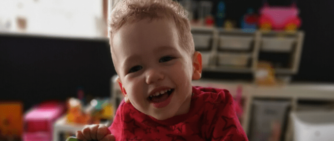 close up of child smiling