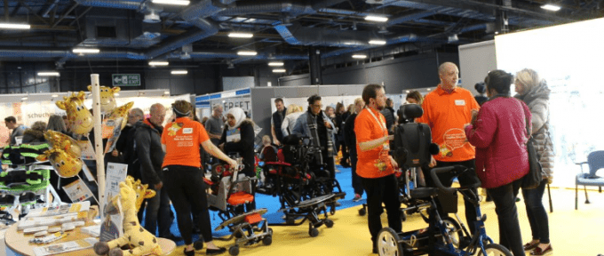 busy exhibition stand at a kidz to adultz event