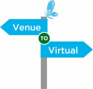 venue to virtual online event logo 