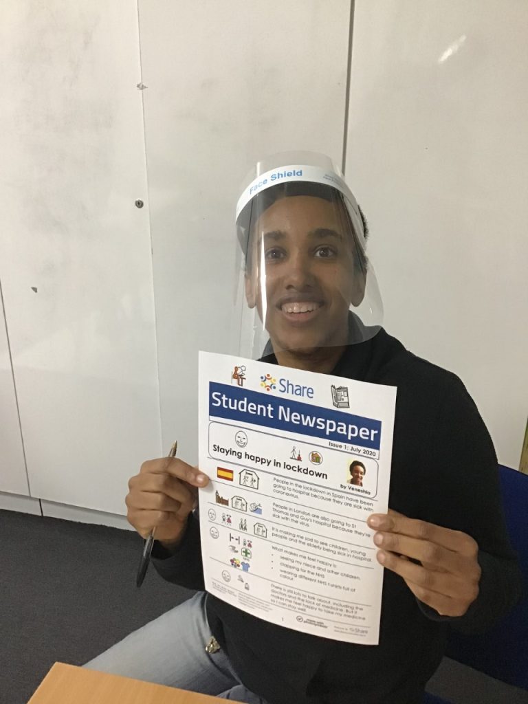 Veneshia with her article
