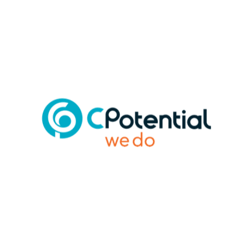 Cpotential logo in blue, black and orange